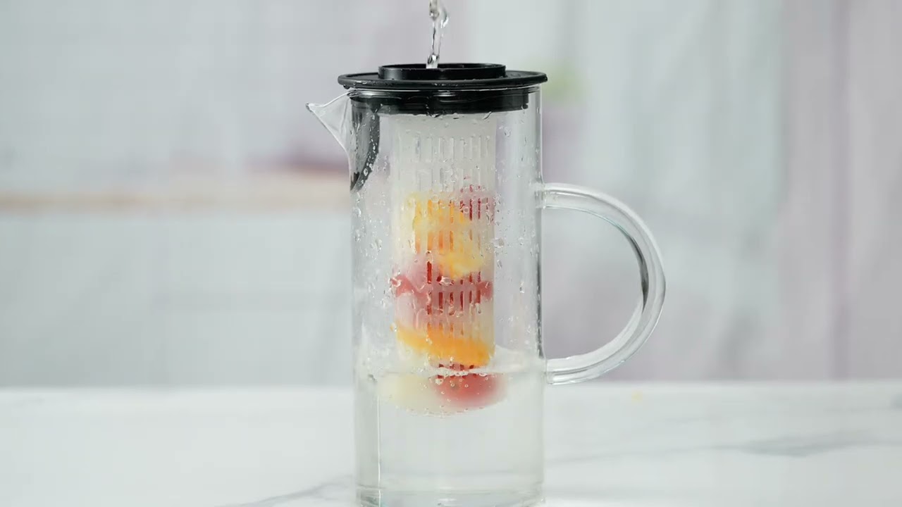 Glass Fruit Infusion Pitcher