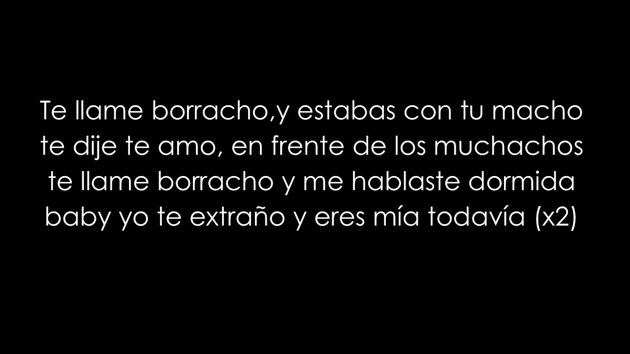 Jon Z, Darkiel - Te Llamé Borracho (LETRA/LYRICS)