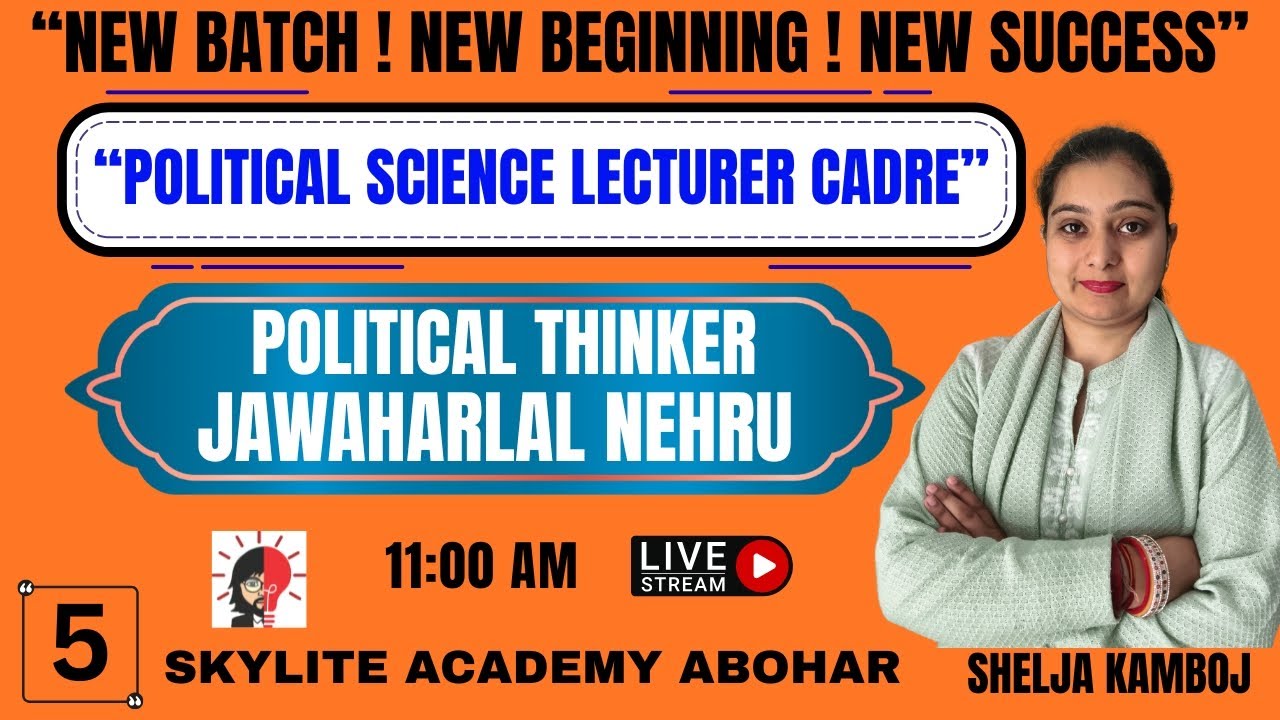 POLITICAL SCIENCE | LECTURER CADRE | FOREIGN POLICY OF INDIA | DEMO -5 | SKYLITE ACADEMY ABOHAR