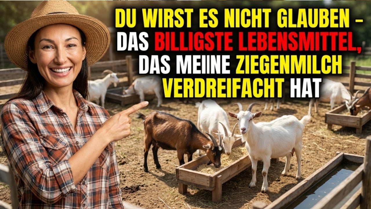 Du wirst es nicht glauben  Das billigste Lebensmittel, das meine Ziegenmilch verdreifacht hat