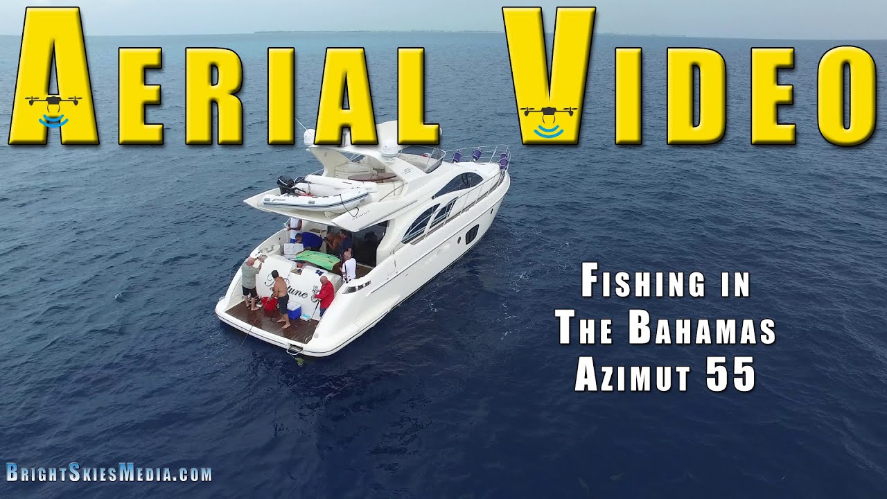 Aerial video fishing on an Azimut 55.