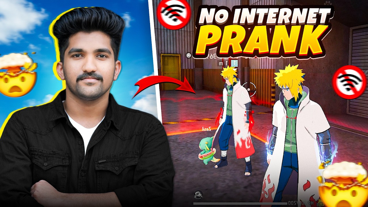 No Internet Prank In Lone Wolf ❌ With New Minato Bundle ⚡ Free Fire Malayalam