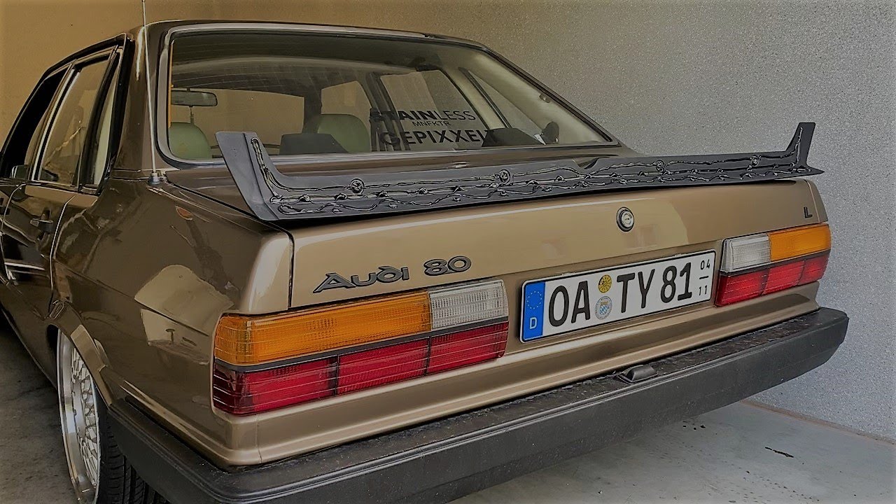 Heckspoiler Montage Audi 80 B2