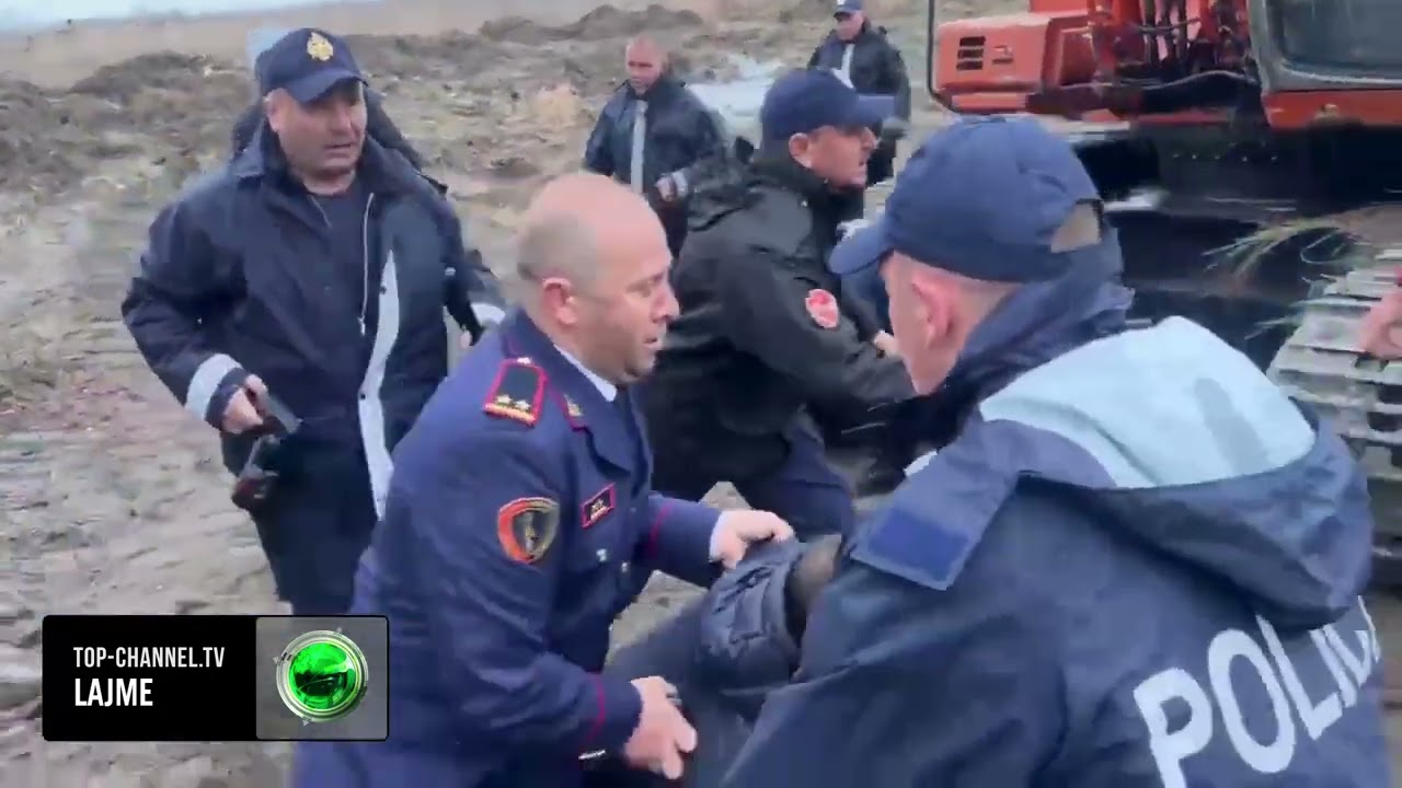 Top Channel/ “Vetëm po të na shtypin”, incident në protestën e Plazhit të Rrjolit, banori ndihet keq