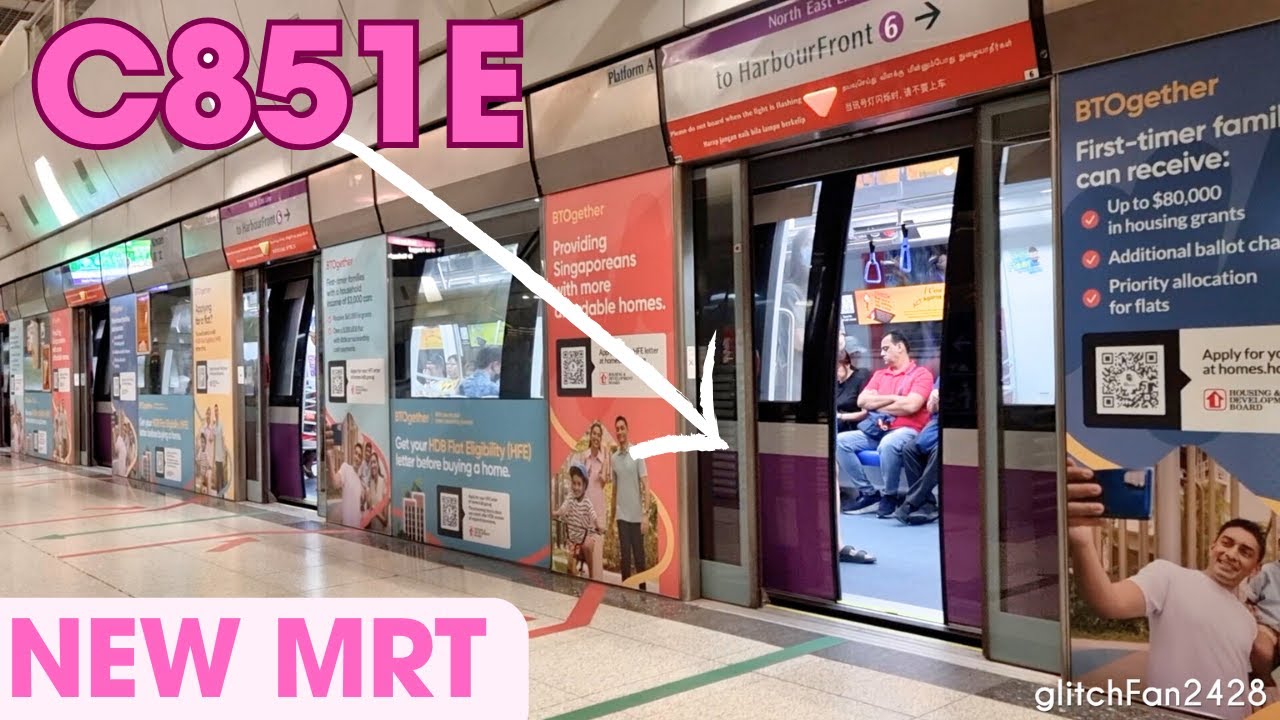 [SBST] NEW 2023 C851E Train on the North East Line! (Set 7095/7096)