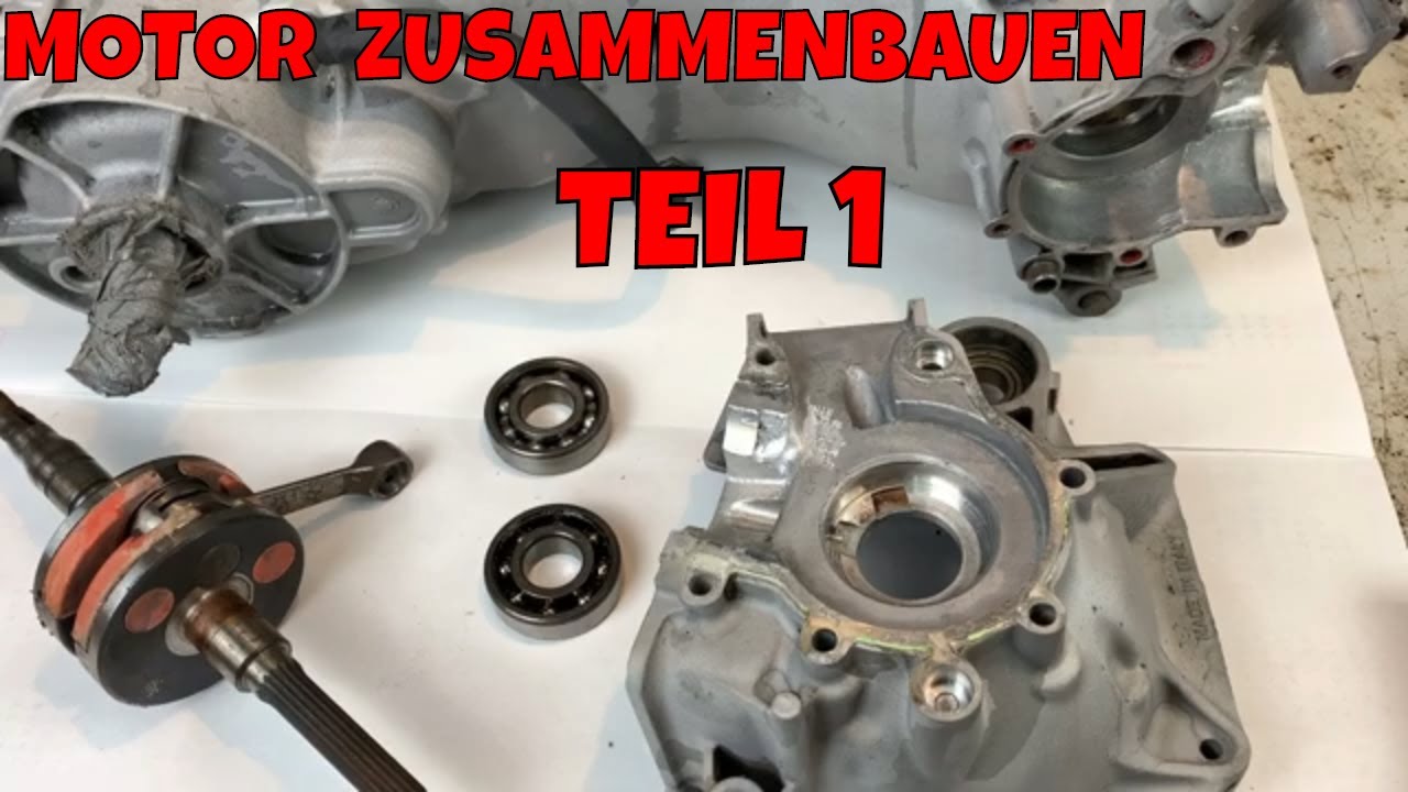 Kurbelwelle Lager und Simmerringe einbauen / Motor generalüberholen Teil 1