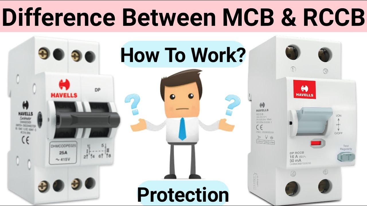 MCB vs RCCB | Difference Between MCB & RCCB In Hindi | MCB Working | RCCB Use | Electrical Ada