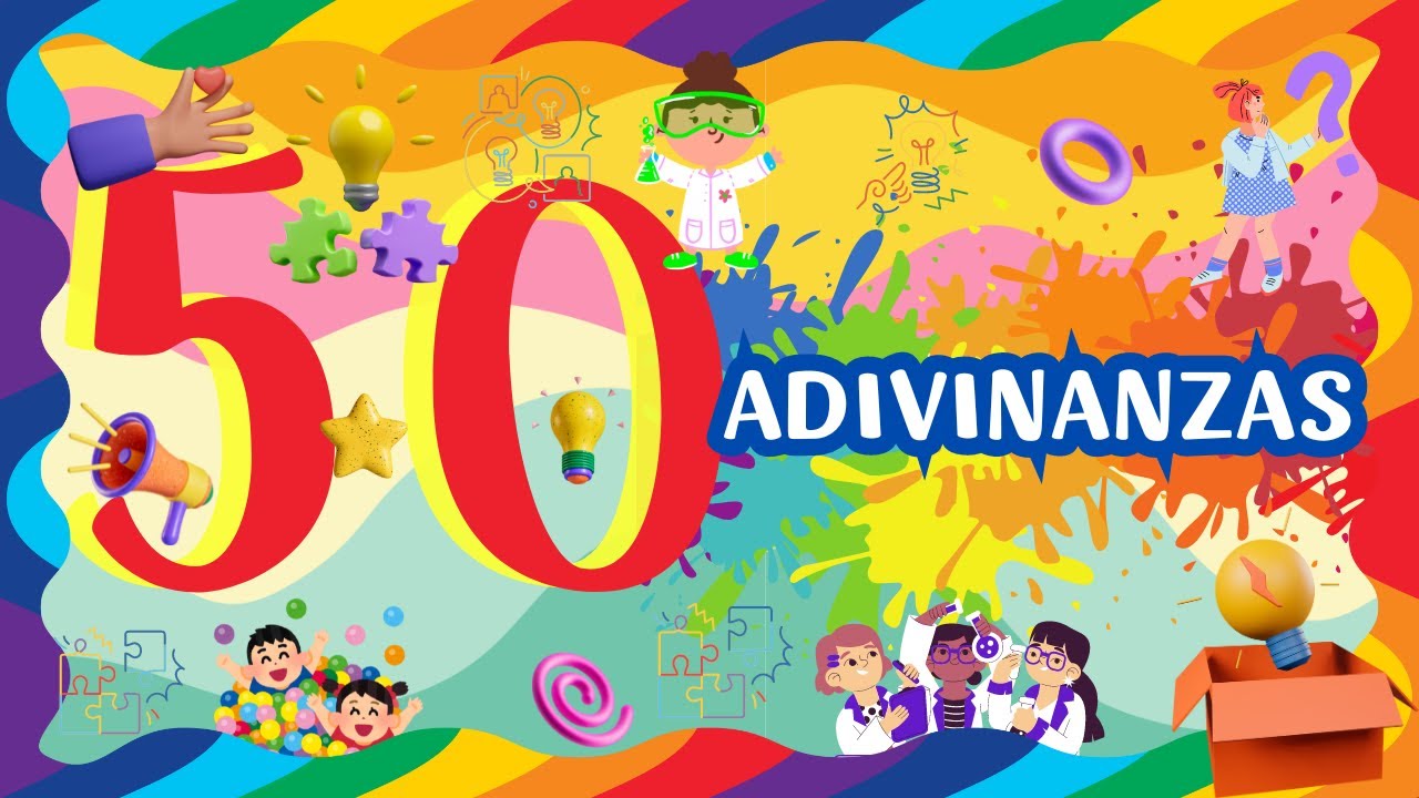 🧠50 ADIVINANZAS FÁCILES con RESPUESTA 👀 para NIÑOS🍭
