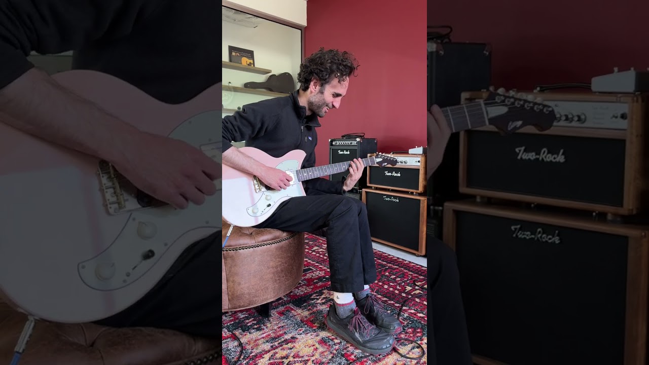 Julian Lage plays a Collings electric guitar prototype with Ron Ellis pickups 2024