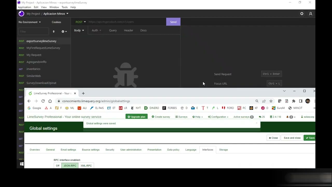 Using the LimeSurvey API with python