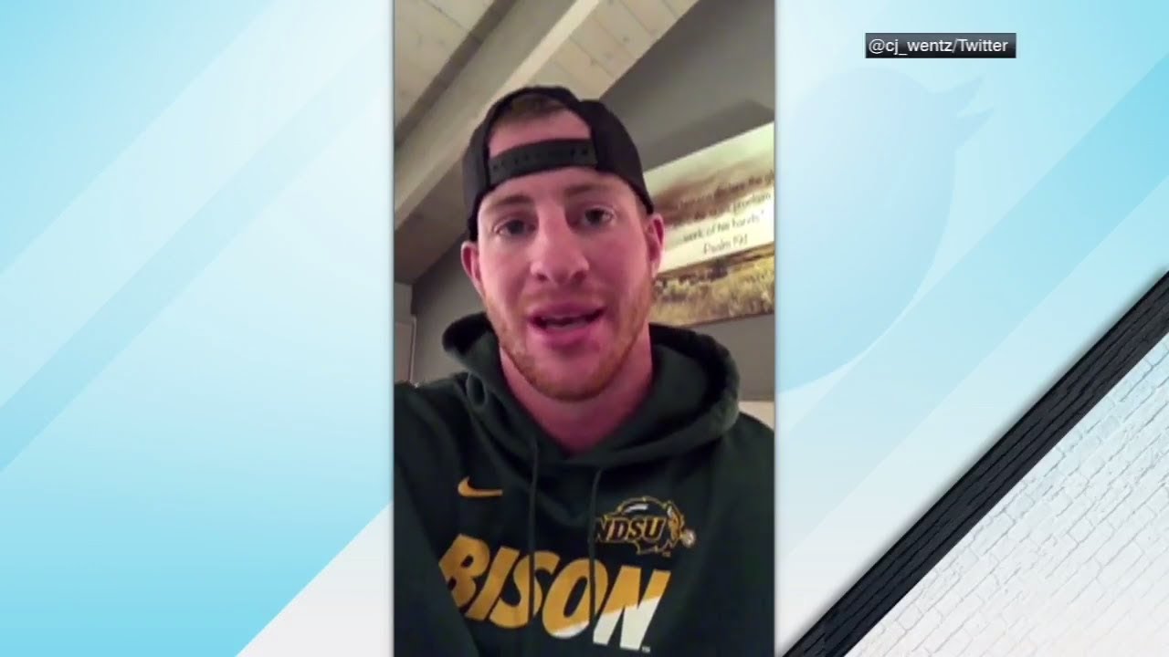 Carson Wentz sends fans Twitter video after season-ending knee injury | ESPN