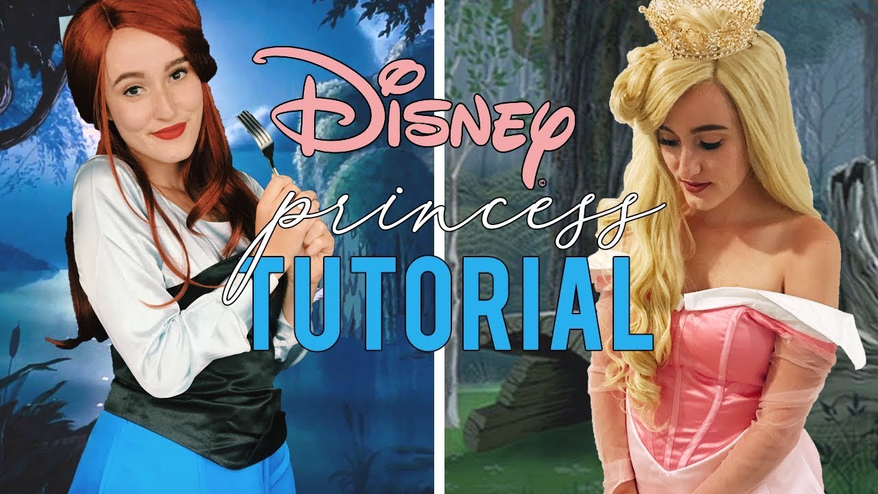 Ariel & Aurora Disney Princess Tutorial | Makeup, Hair, & Costume