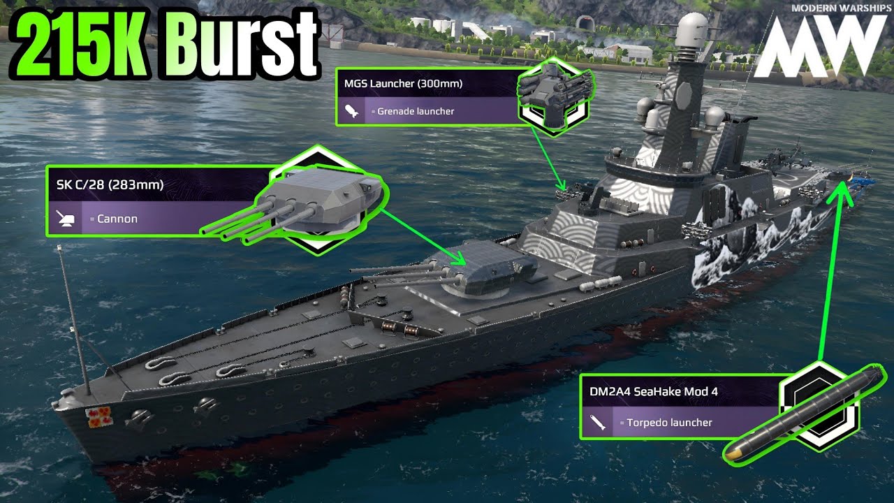 Only Need Accuracy & AA Buff 💪 Otherwise  OP Ship 🔥- Modern Warships 