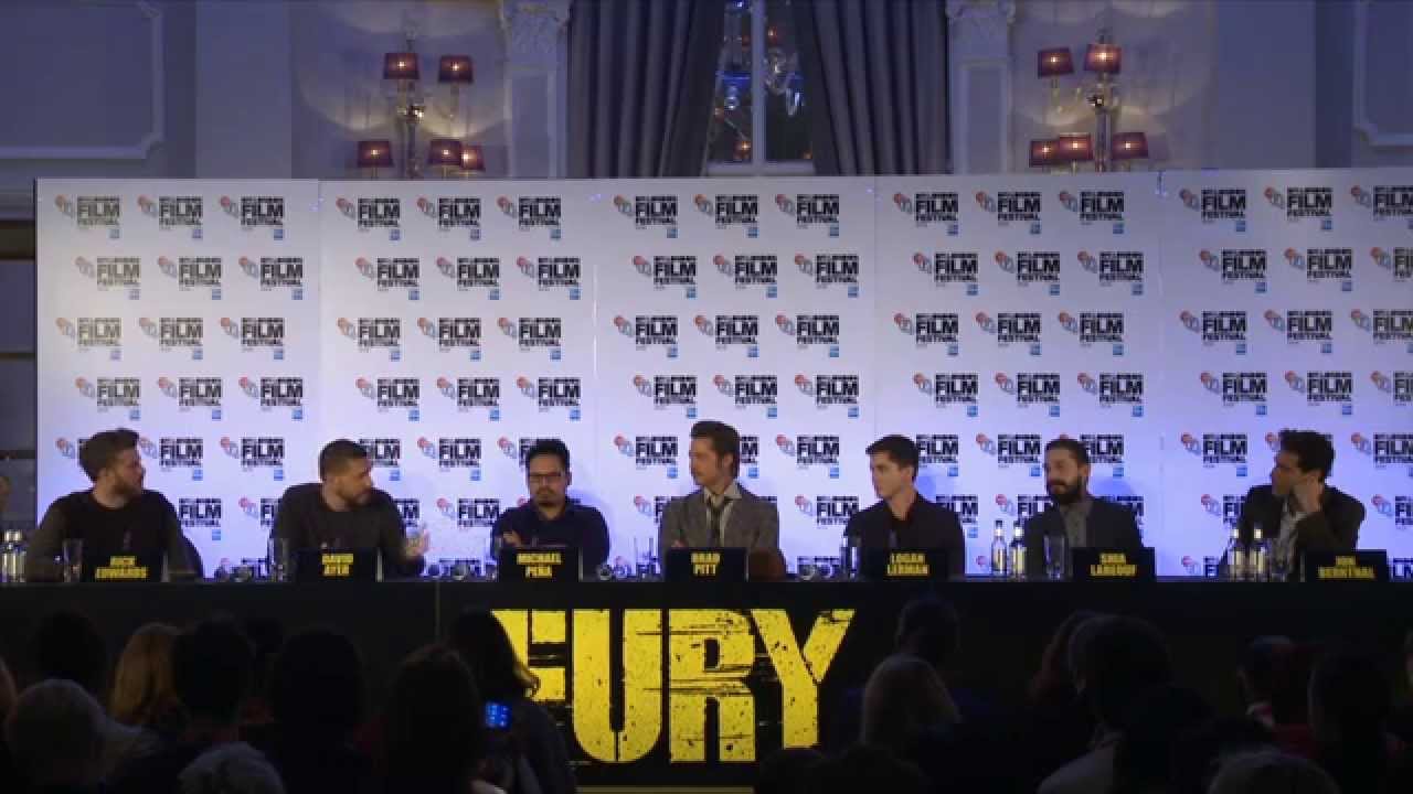 Fury: London Press Conference Part1 - Brad Pitt, Logan Lerman, Jon Bernthal | ScreenSlam