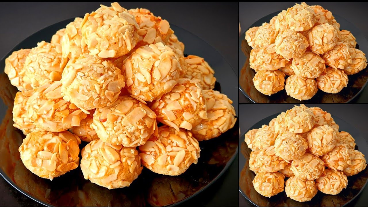 غريبة المعلكة بالكوك و اللوز (الملوزة) دايزها الكلام ناجحة و مضمونة و مقاديرها مضبوطين. كتجي خطييرة
