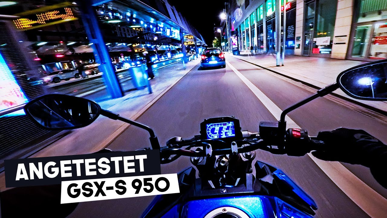 Angetestet - SUZUKI GSX S950 (A2) reichen 45 Ps für Spaß in der Nacht ? [BIKE SOUND]