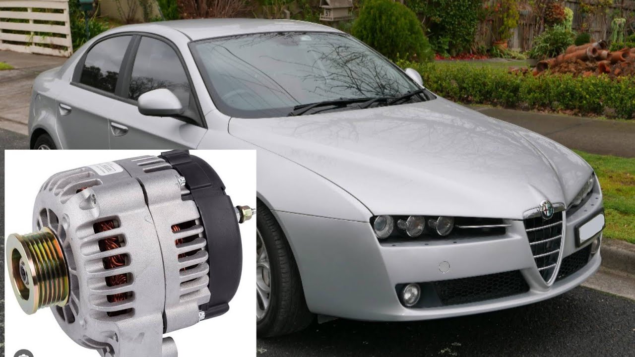 Jak wymienić alternator Alfa Romeo 159 1,9 JTDm 150km wyjąć demontaż alternatora wymontować