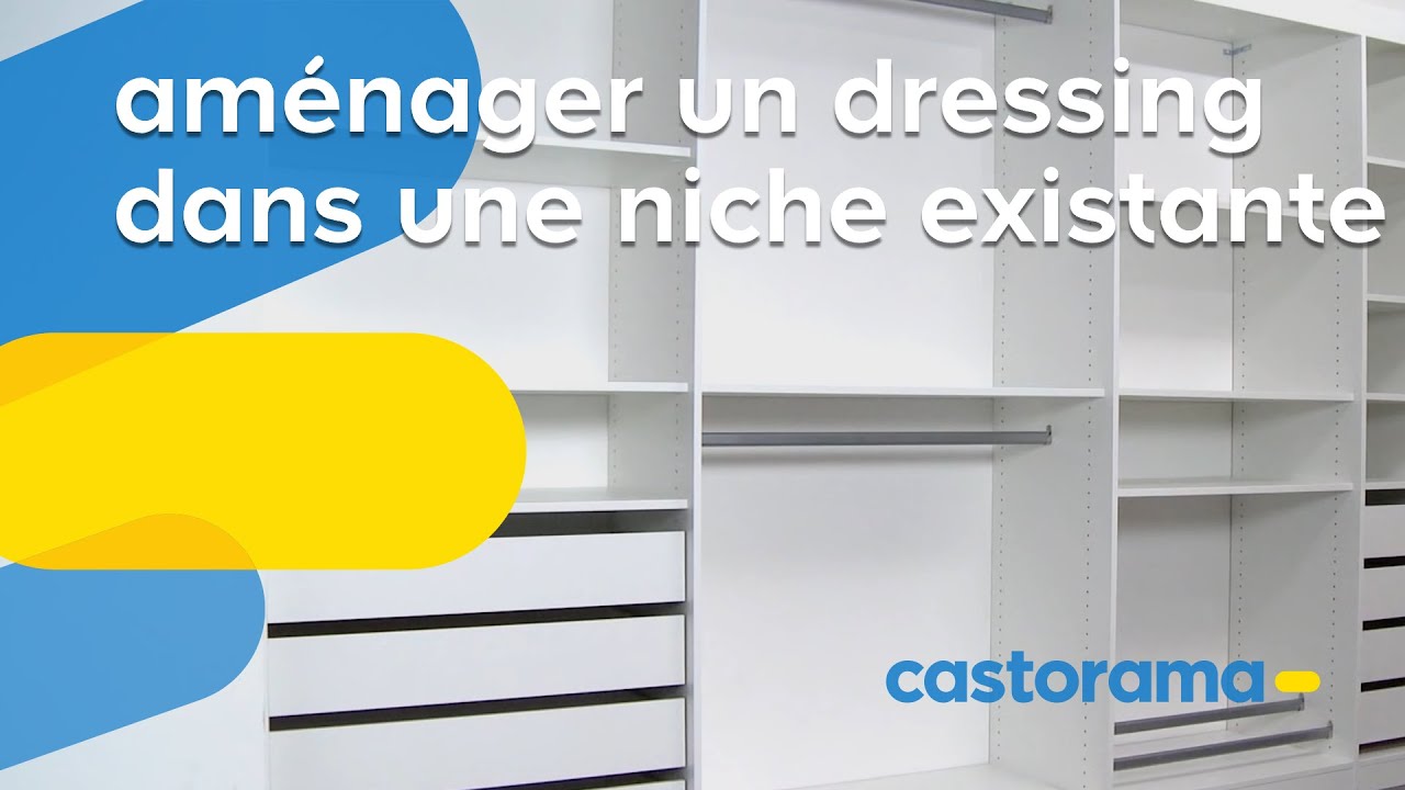 Aménager un dressing dans une niche existante (Castorama)