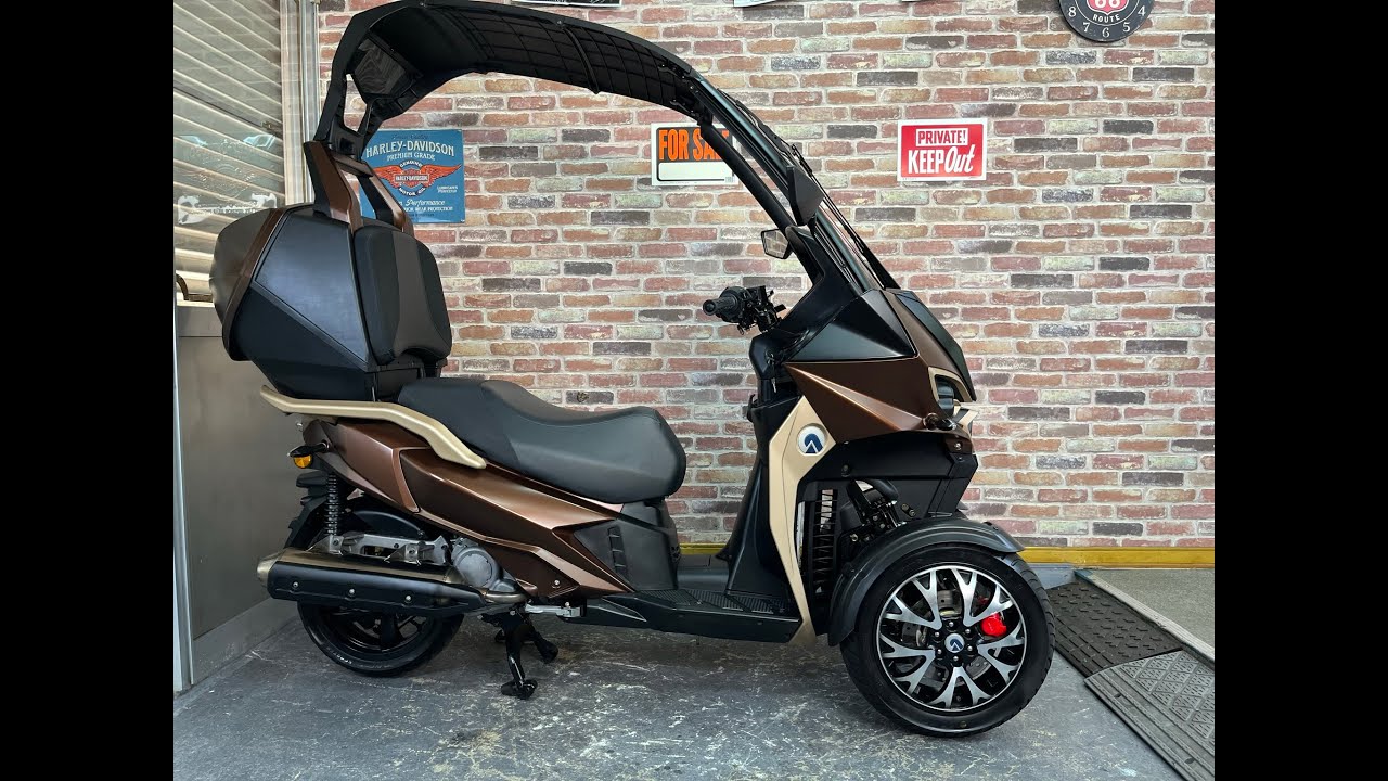 【大人カラー！後期型液晶パネル♪】ADIVA AD1 200 アディバ 屋根付三輪 側車付軽二輪登録 絶好調美車 ロールロック付【動画有】Tre トレ
