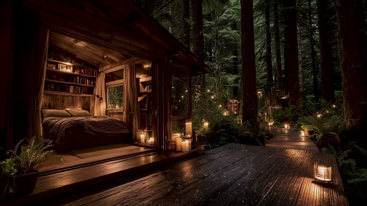 Forest Rain Sounds for Deep Sleep 🌧| Peaceful Night Ambience to Relax Mind and Body