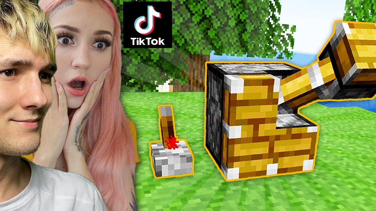 Testuji VIRÁLNÍ *TIK TOK PRANKY* Na Mojí KAMARÁDKU v Minecraftu! 😎