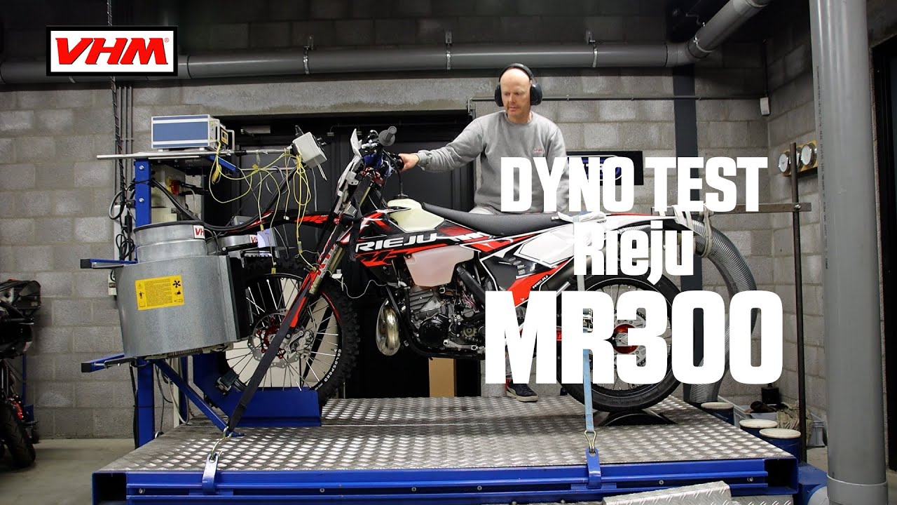 VHM dyno test Rieju MR300 2021 with VHM cylinder head