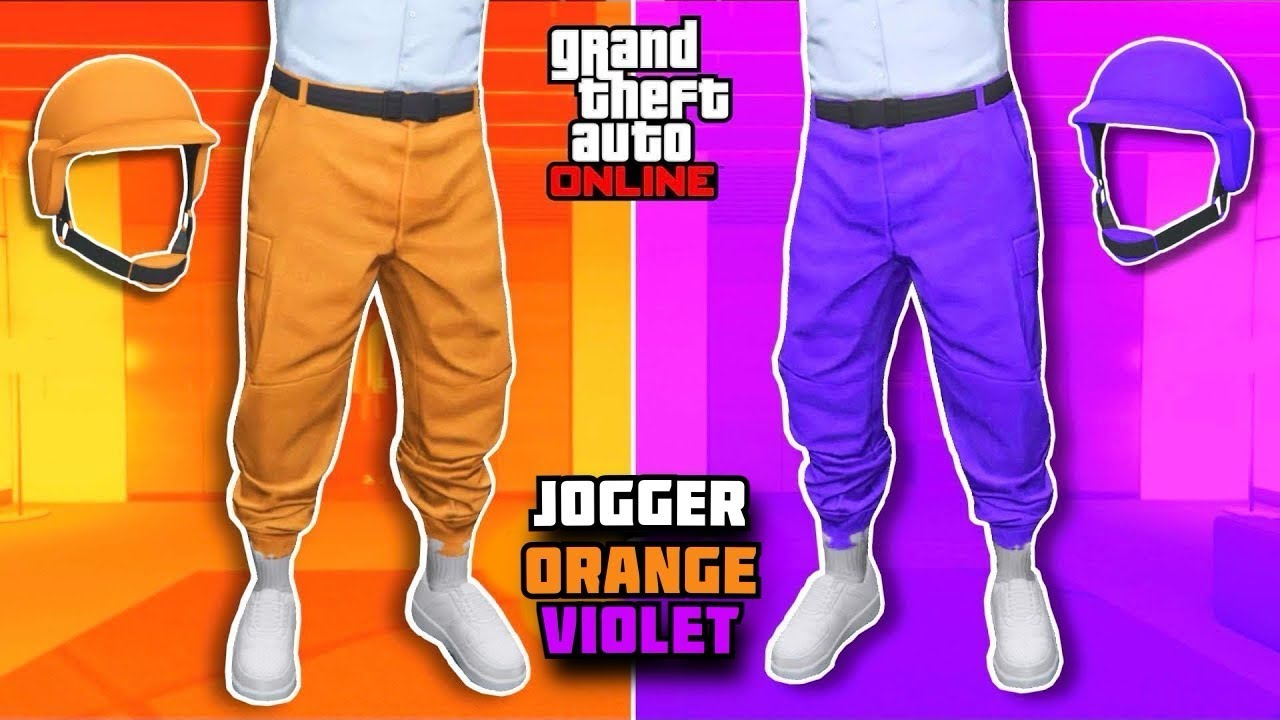COMMENT AVOIR LE JOGGER VIOLET ET ORANGE | GTA ONLINE!🟠🟣