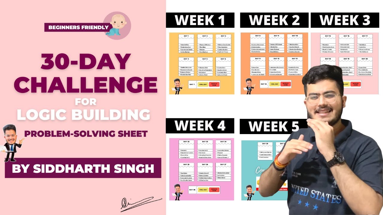Question NAHI bante h!! How to Build and Improve Logic building in Programming? 30 DAY Challenge