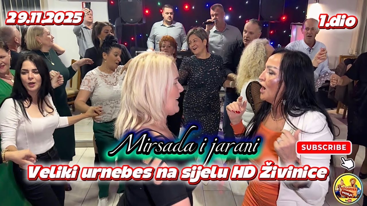 Urnebes na sijelu sa garama i plavkama💃HD Živinice🎹 Mirsada i jarani (1.Dio) 29.11.2025