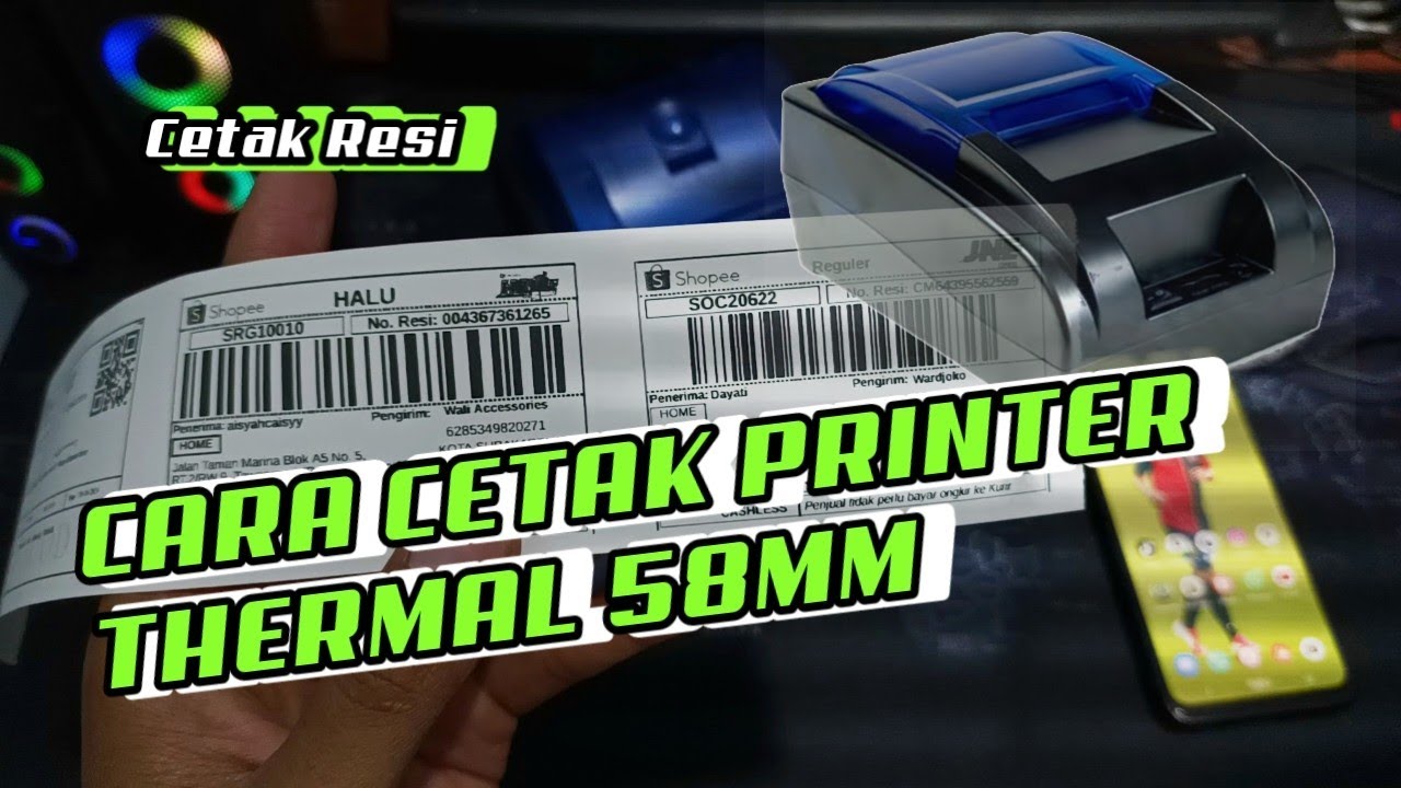 Cara Menggunakan Printer Thermal 58mm dengan hasil mewah