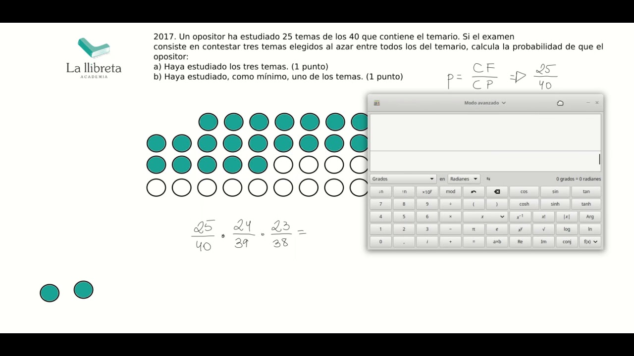 Acceso Grado Superior Matemáticas Problema 5_2017 Comunidad Valenciana