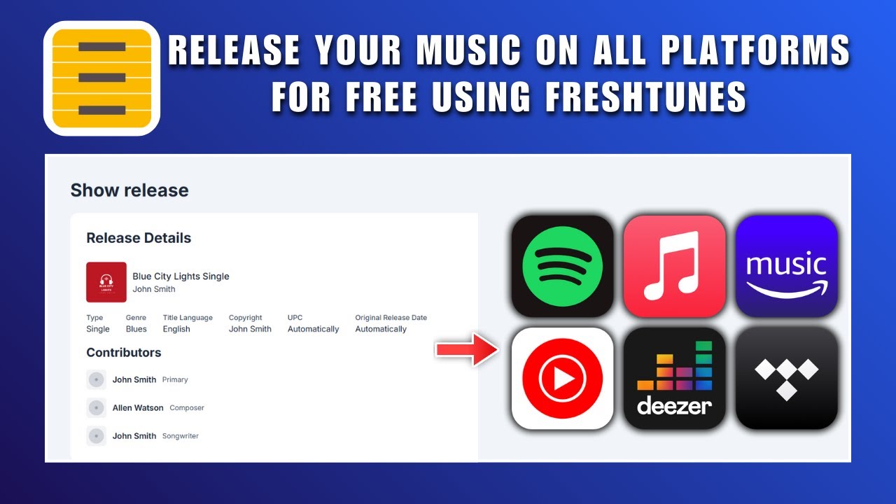 Размещайте свою музыку на всех платформах бесплатно в 2026 году (Spotify, Apple Music, iTunes).