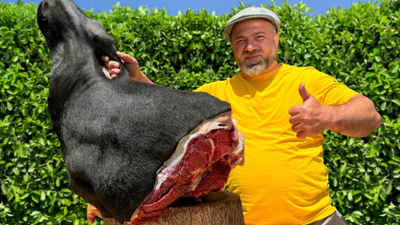 Cooking A HUGE Beef Leg! My Favorite Chef's Recipe