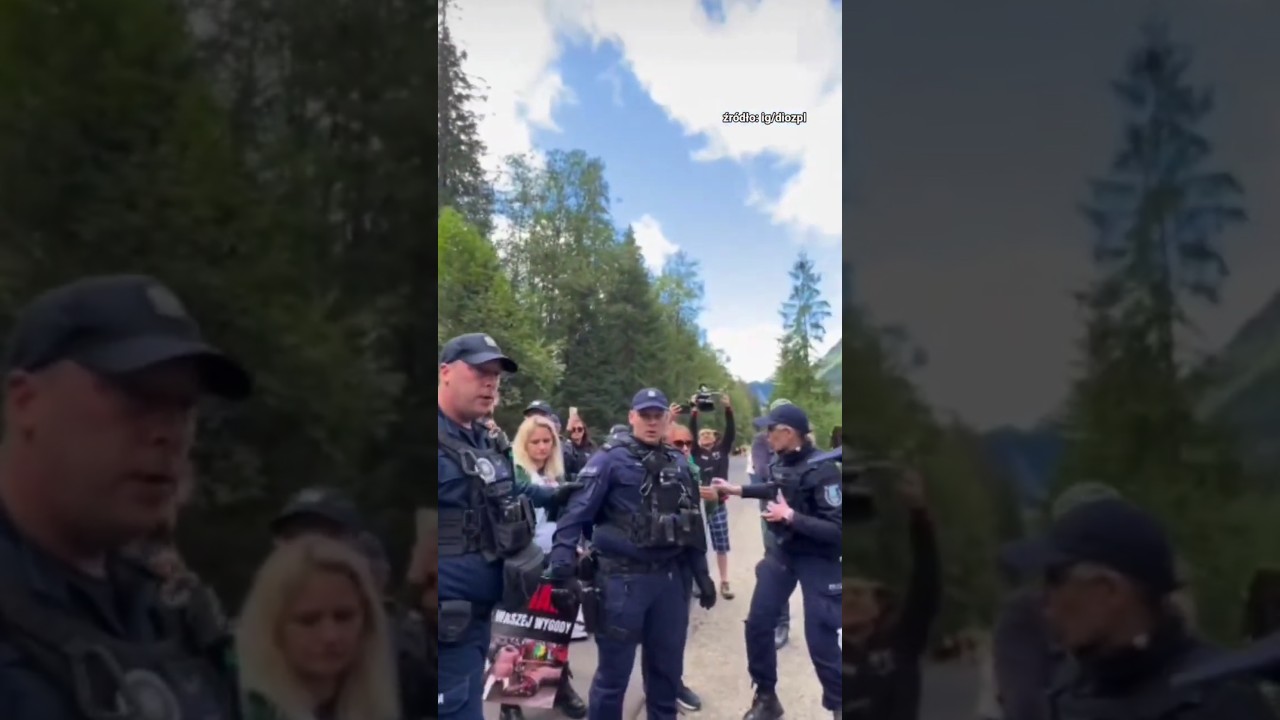 Legalny protest blokowany przez policje 🤬🐎 #morskieoko #horse #dioz