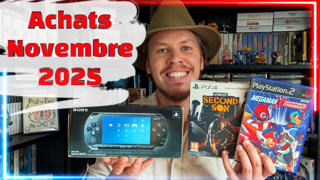JBC #47 Achats novembre 2025 : magazines consoles +, PSP en boîte et un Megaman sauce RPG sur PS2 !