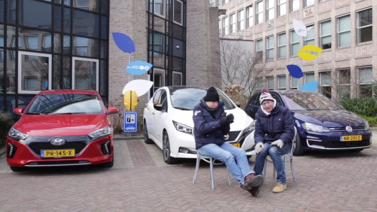 ANWB Triotest Hyundai IONIQ electric vs. Nissan Leaf vs. Volkswagen e-Golf 2018