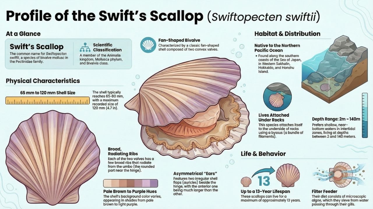 SEASHELL SWIFTOPECTON SWIFTII - INDIA SEASHELL MUSEUM