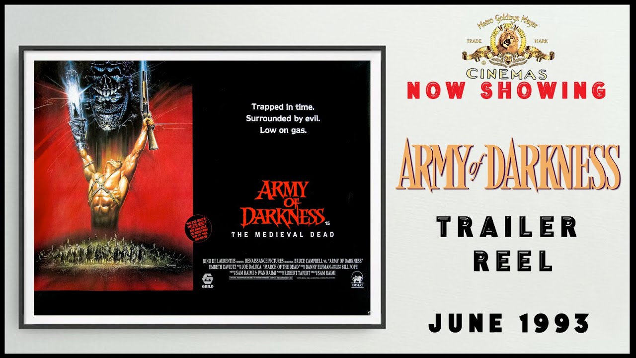 ARMY OF DARKNESS (June 1993 MGM Cinema Trailer Reel) -- Home Cinema