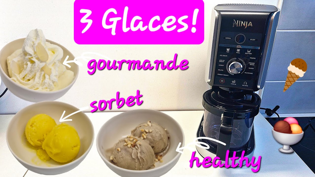 3 recettes de glace facile avec la ninja creami deluxe!