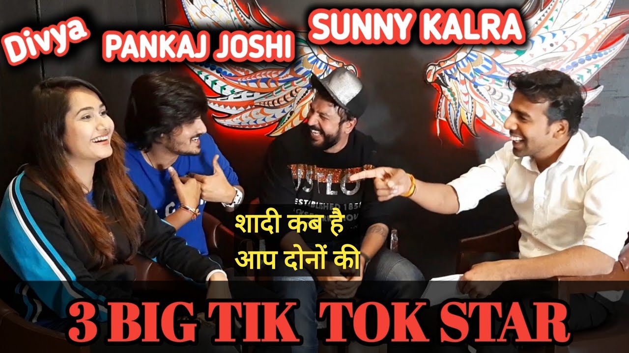 Tik tok star Sunny kalra, pankaj joshi & divya upadhyay | interview by rakesh dabe | Podcast