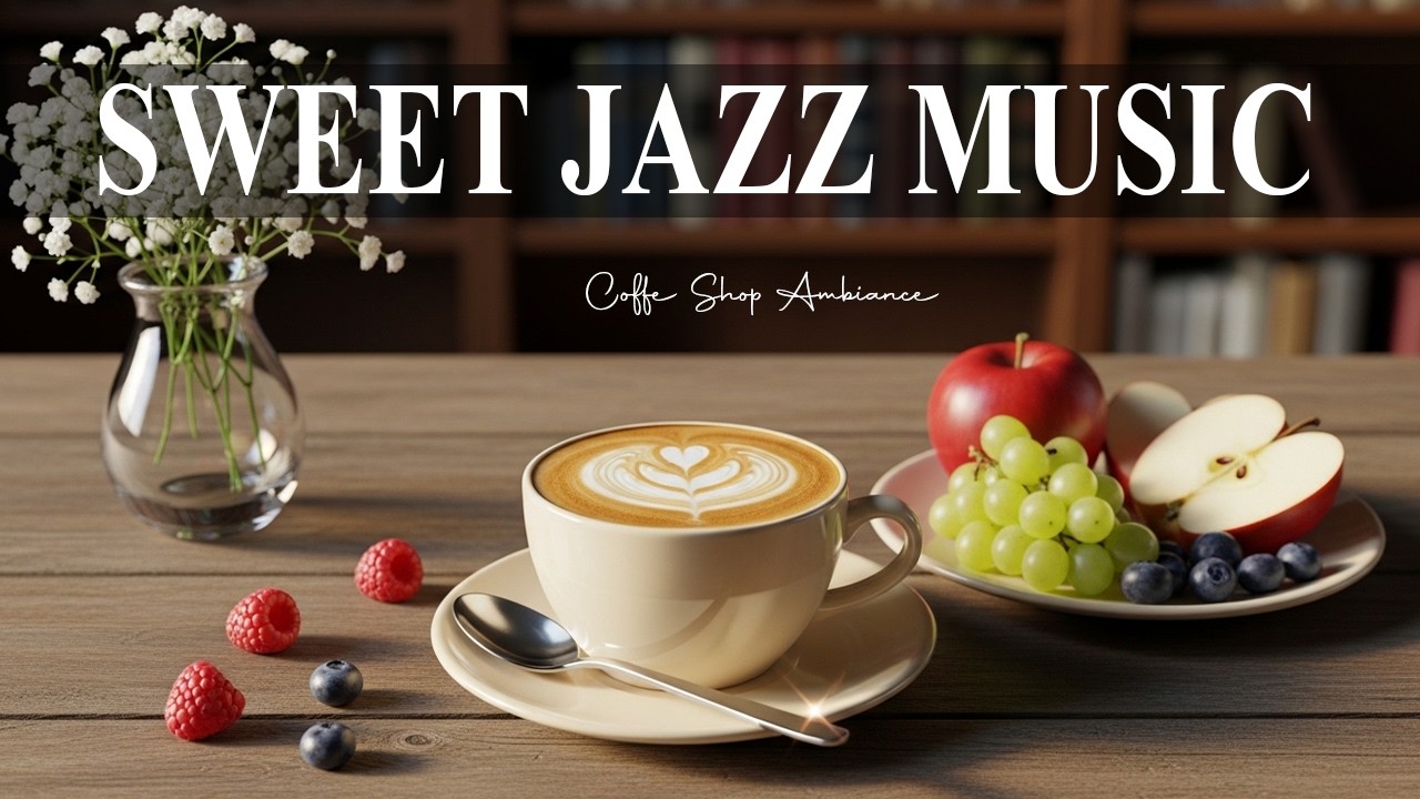 Sweet Jazz Music ☕ Positive Bossa Nova Instrumental and Relaxing Jazz Cafe Music for Studying.