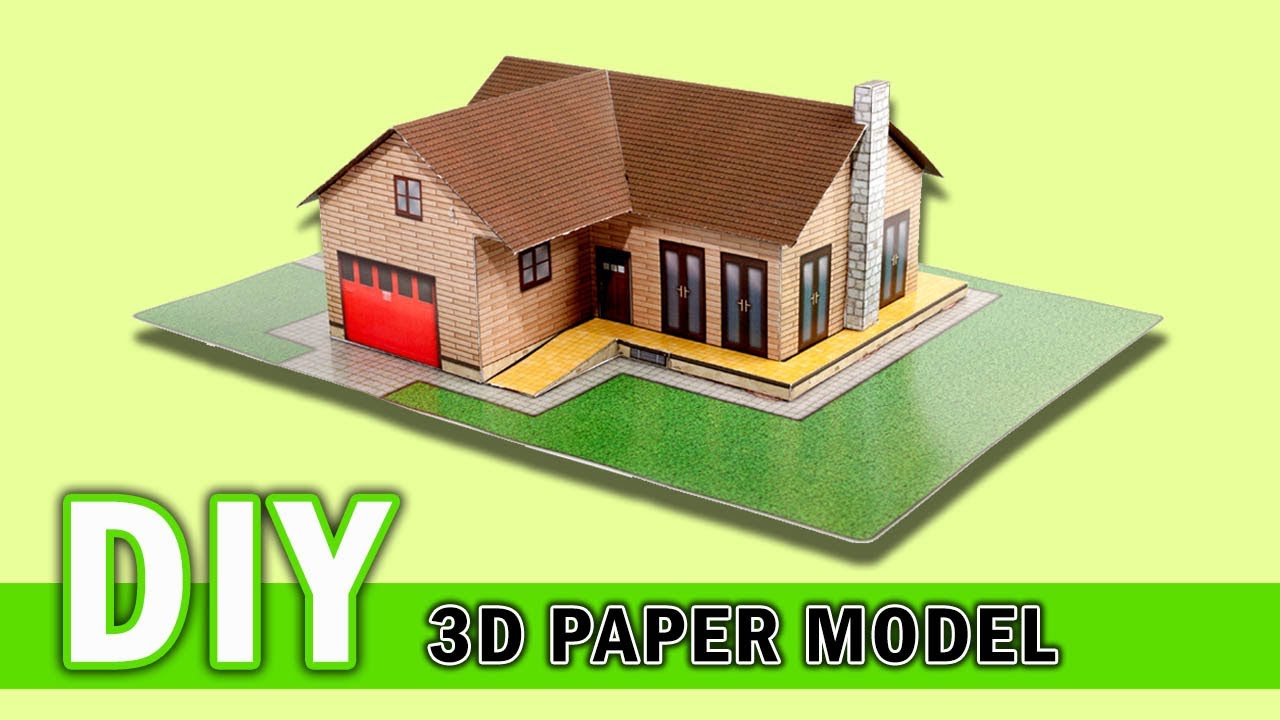 let's make a beauty house  paper model | can you do it!?| DIY school project idea for kids