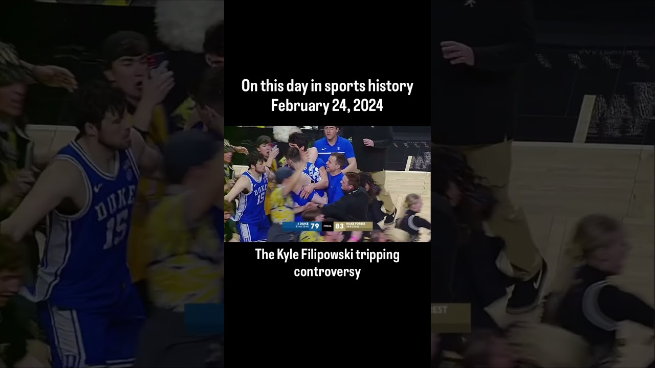 On this day in sports history, Kyle Filipowski pulled out a controversial move during a court stamp