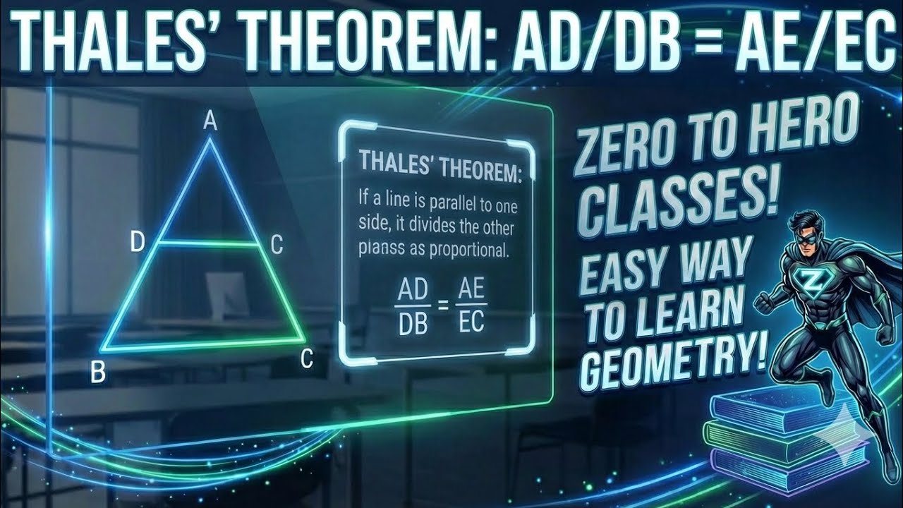 SSLC MATHS THALE'S THEOREM IN EASY WAY... #education #sslcpublicexam #india #karanataka #boardexams 