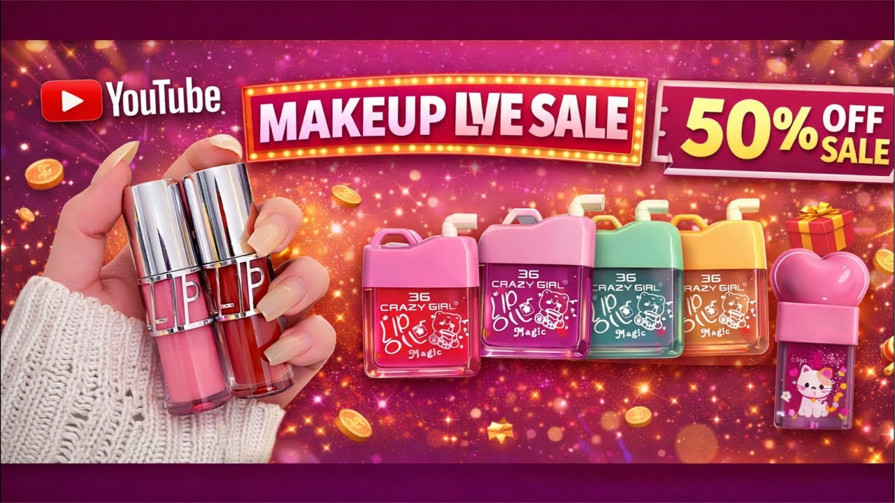 50% off makeup products sale🥳 