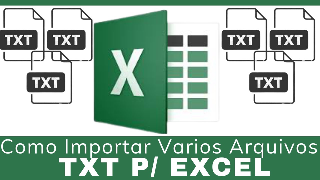 Como abrir vários arquivos TXT no Excel | Como faço para unir vários arquivos 