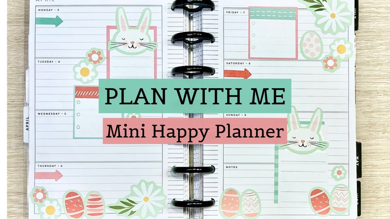 PLAN WITH ME | MINI HAPPY PLANNER | Easter | Apr. 3.-9.2023