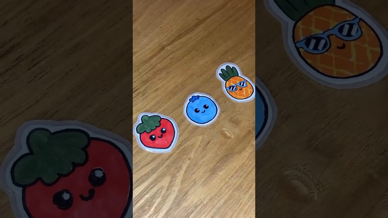 How to Make Your Own Stickers With No Printer❌🖨️ | Easy DIY for Kids #shorts #stickers #diy
