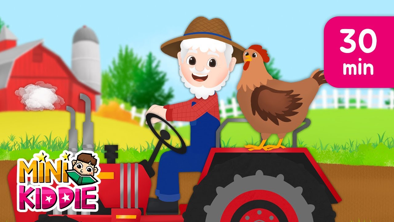 Old MacDonald Had a Farm & More | Kids Songs with Lyrics | 30 Min | Mini Kiddie