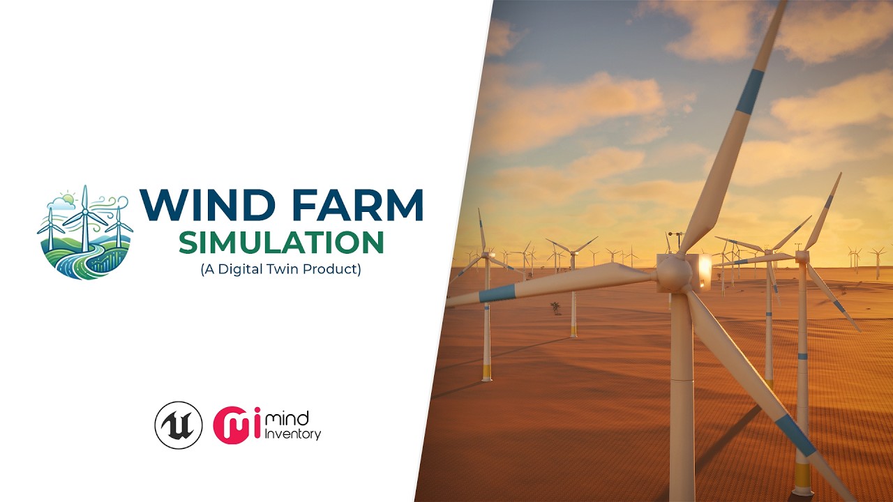 Windfarm Simulation | Digital Twin | Unreal Engine